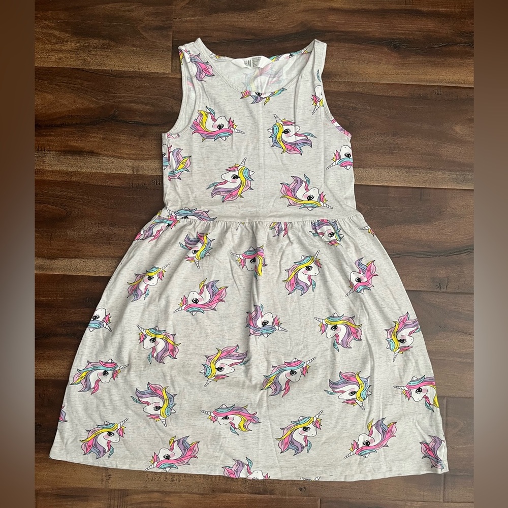 H&M Unicorn Design Girl Dress